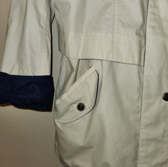 Pacific Trail Vntg Mens Quality Outerwear Jacket White Hooded Pockets Lined Sz L - Picture 3 of 15